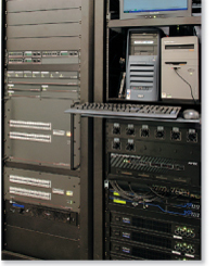 Extron matrix switchers provide the switching backbone