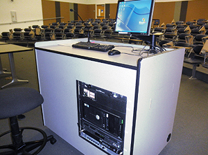 Power Podium with Extron Equipment