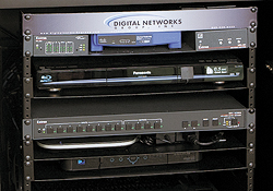 Rack Mounted Extron Equipment Including MPA 401 Mini Power Amp