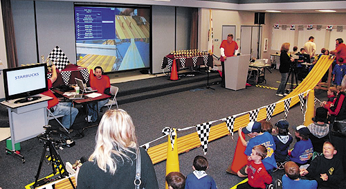 MGP 464 allows onlookers to watch the race from a distance