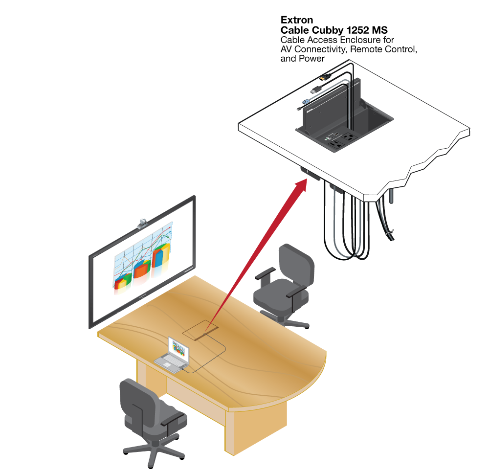 Cable Cubby 1252 MS Diagram