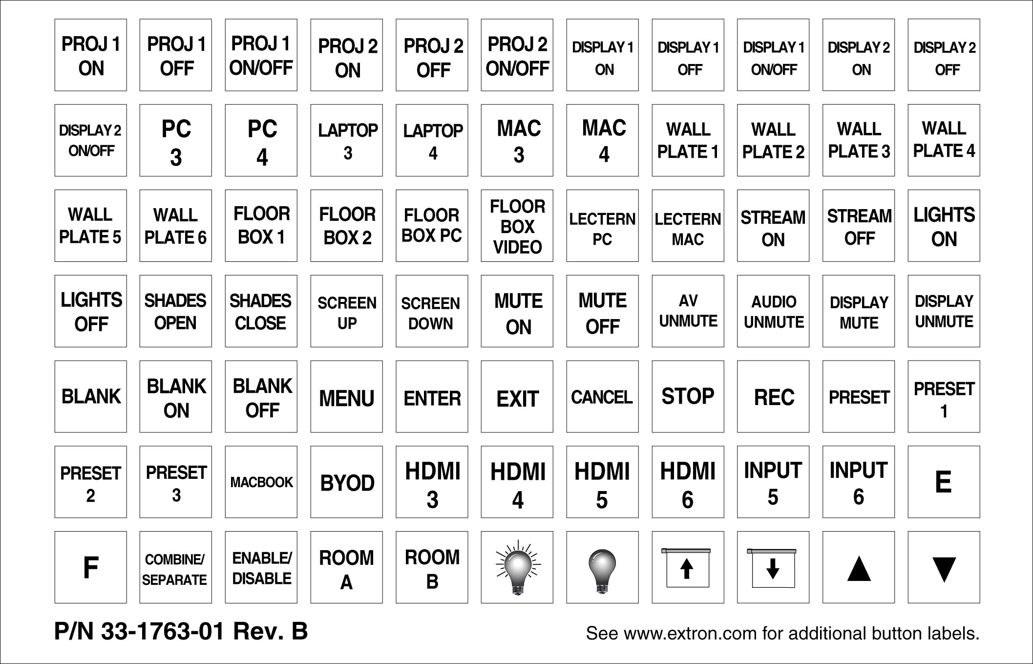 Text and Icon Labels, Sheet 2