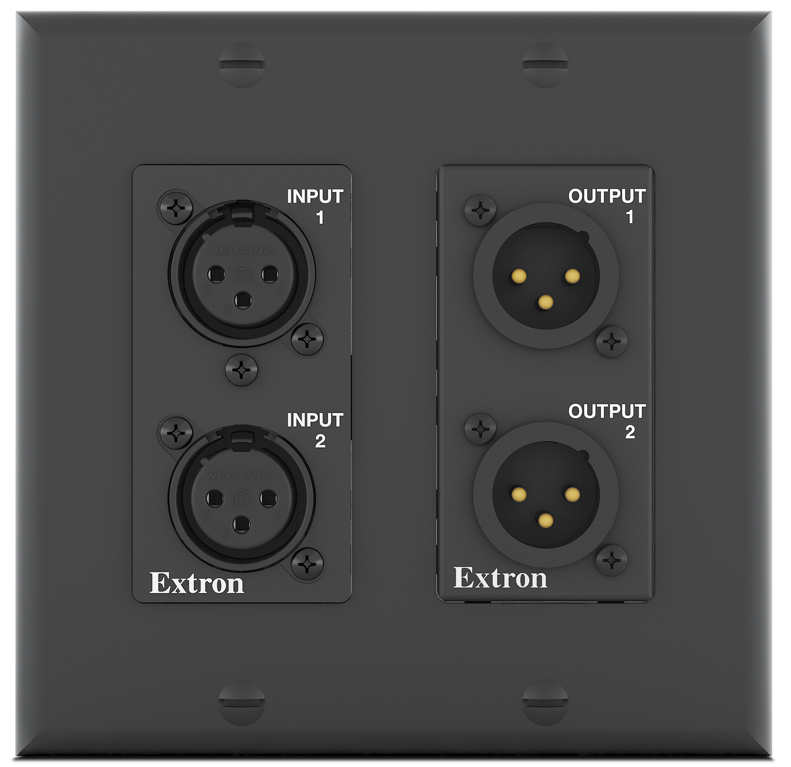 AXI 22 AT D Plus and WPD 102 XLRM with Included Black Decorator-Style Wallplate