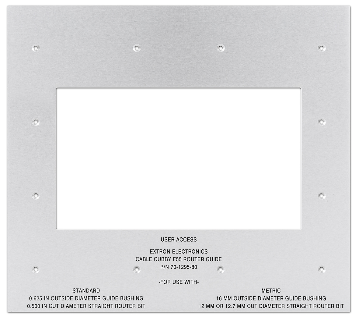 Routing Template - Cable Cubby F55