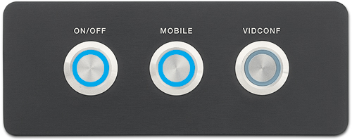 Available laser-etched faceplate labeling for easy identification of switch functions