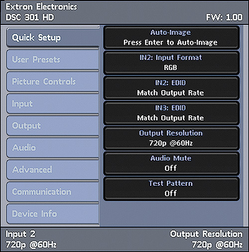 Quick Setup OSD