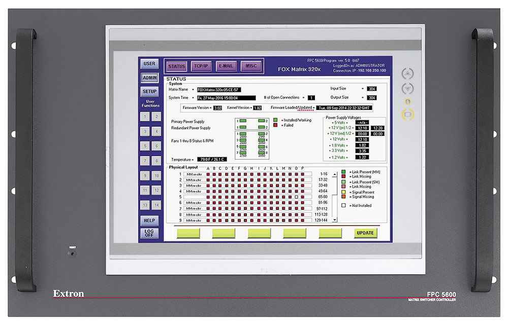 Matrix hardware information and status