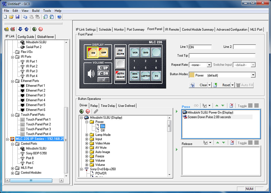 MLC 226 IP Configuration