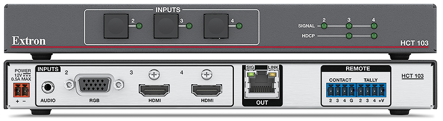 HC 404 Transmitter<br /><span class="text-small text-error">Extron XTP DTP 24 shielded twisted pair cable is strongly recommended</span>