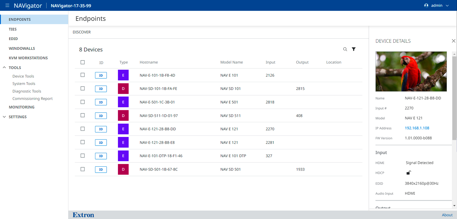 Confidence Preview on Endpoints Page