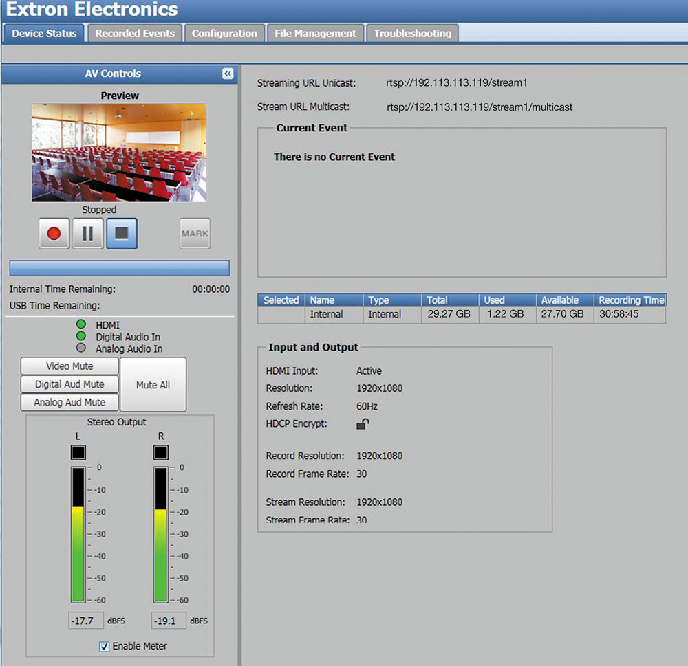 SMP 111 - Device Status