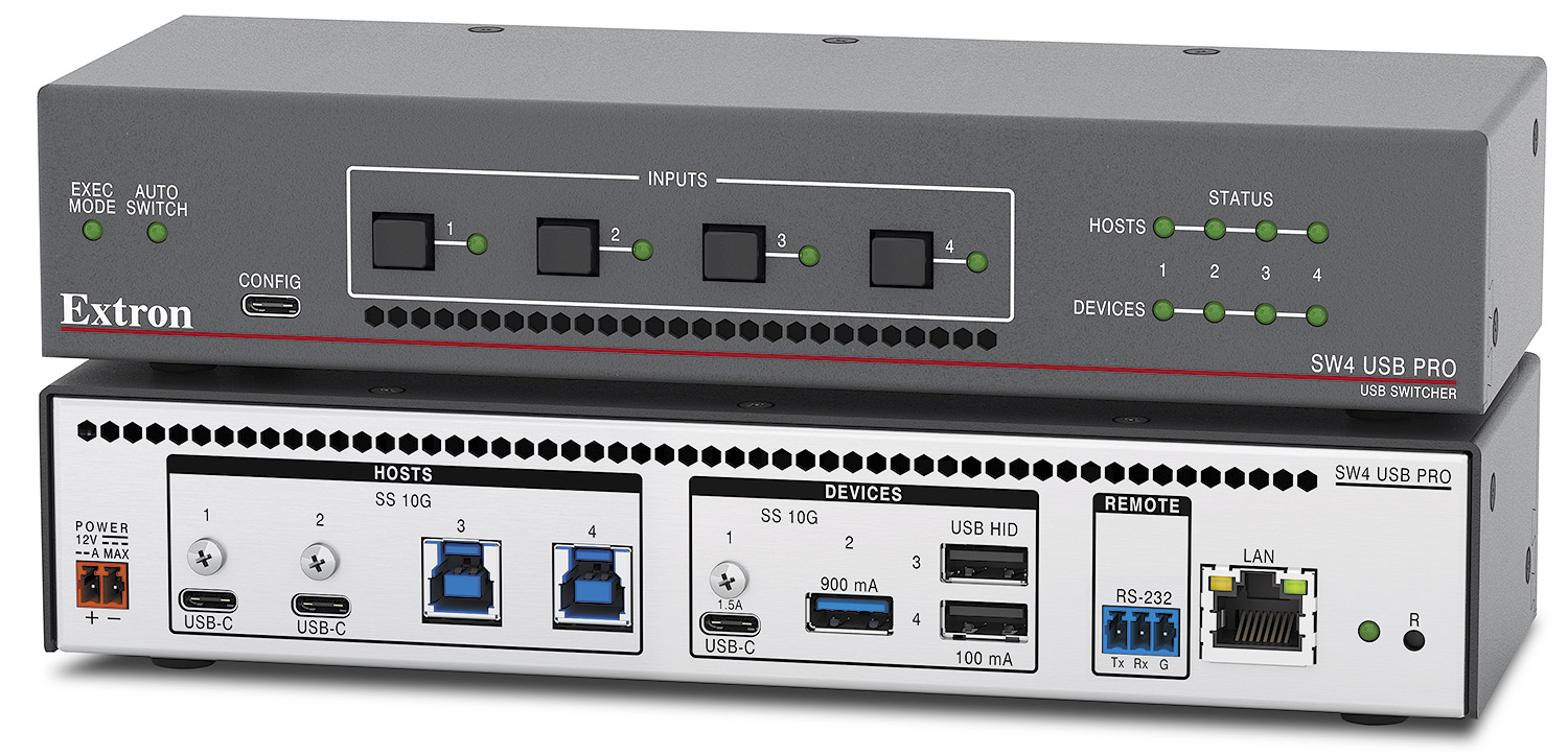 SW4 USB Pro - Four Host & Four Device USB Switcher