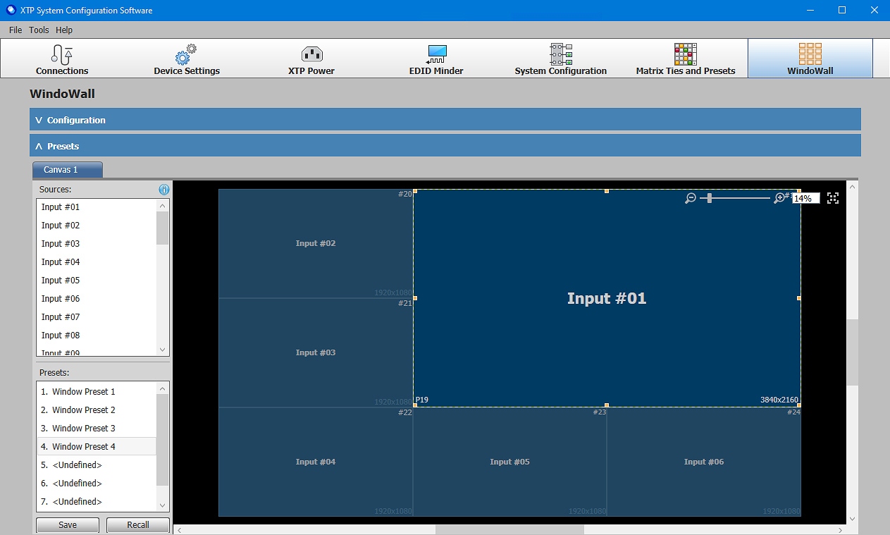 Mix full screen and image magnification across multiple screens