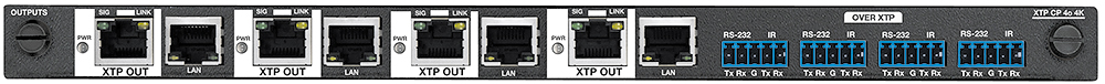 XTP CP 4o 4K <p class="text-error small-text">Extron XTP DTP 24 shielded twisted pair cable is strongly recommended</p>