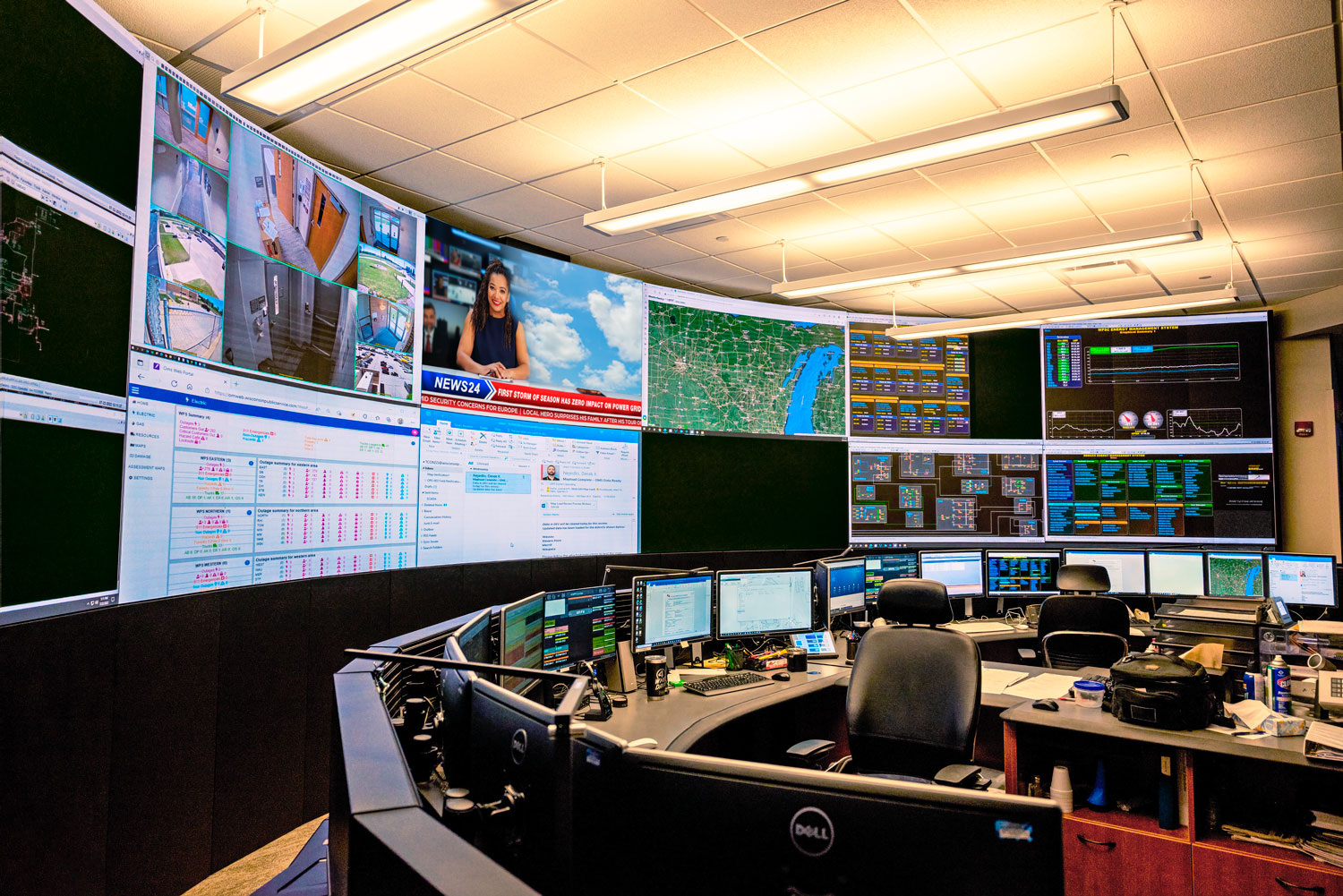 WEC Energy Group administrators and control room personnel are pleased with the functionality, flexibility, and reliability of the new videowall system in the Operations Center.