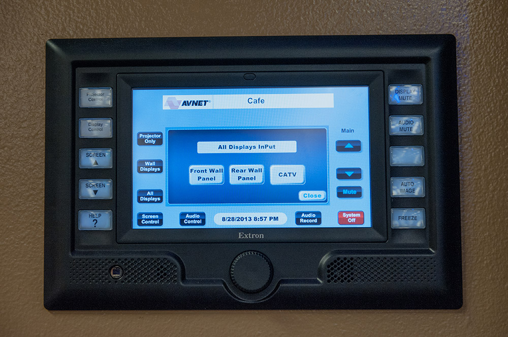 Extron TouchLink touchpanels enable complete, interactive control of in-room AV sources and display devices.