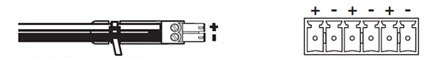 Captive screw connector and ports diagram