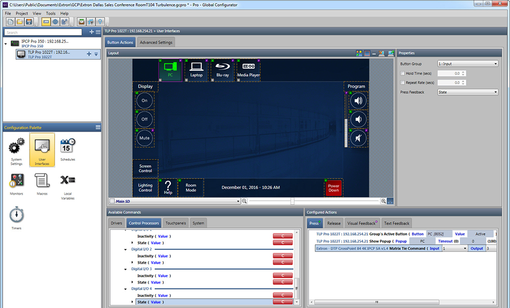 Opens to larger image of Global Configurator Plus/Professional