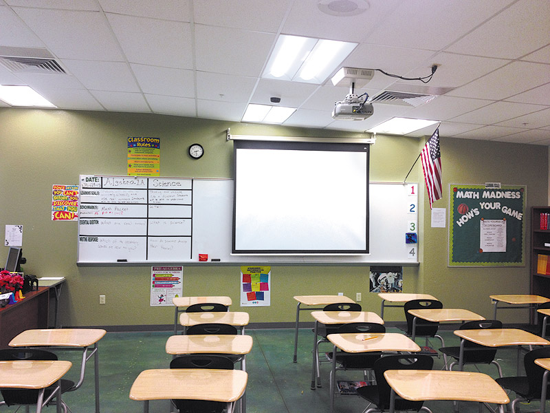 PoleVault in a classroom