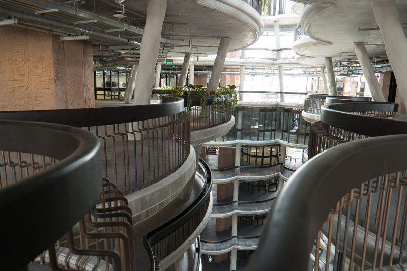 Balconies of NTU Hive learning hub