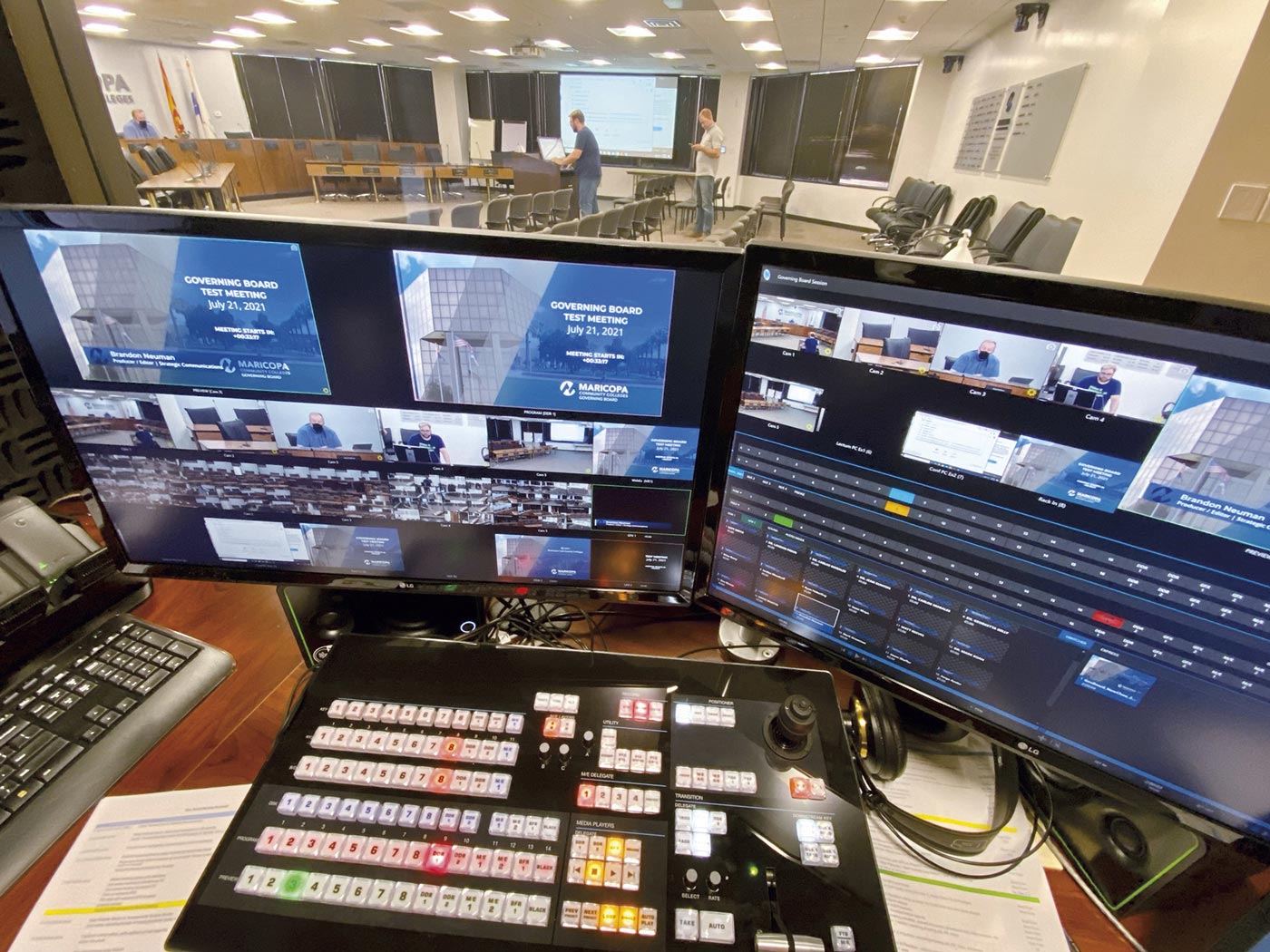 Adjacent control room, the MCCCD operator is able to monitor and operate the DTP system - interior