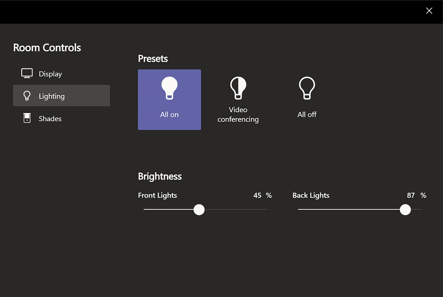 Extron Control for MAXHUB Plugin - Lighting