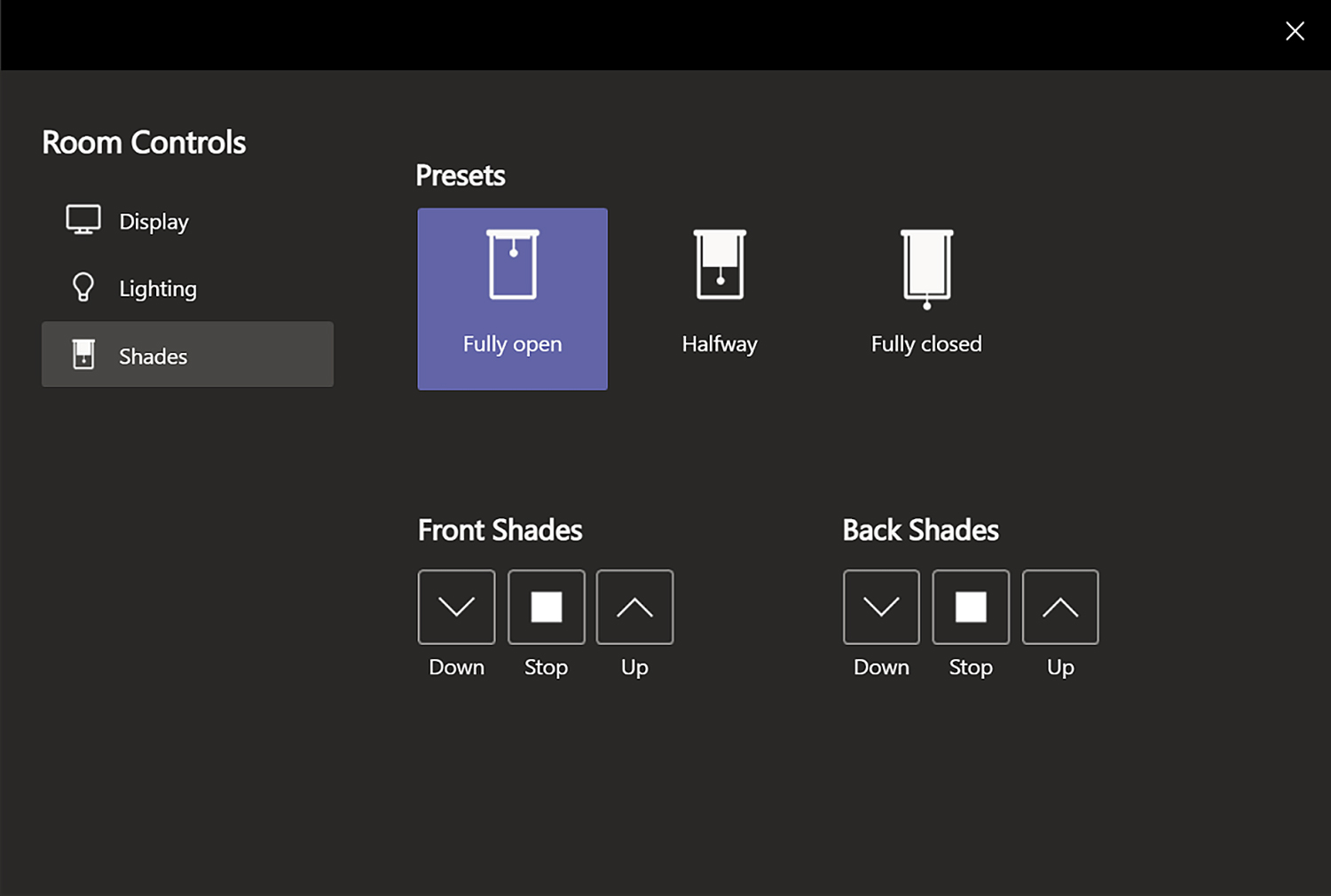 Extron Control for MAXHUB Plugin - Shades