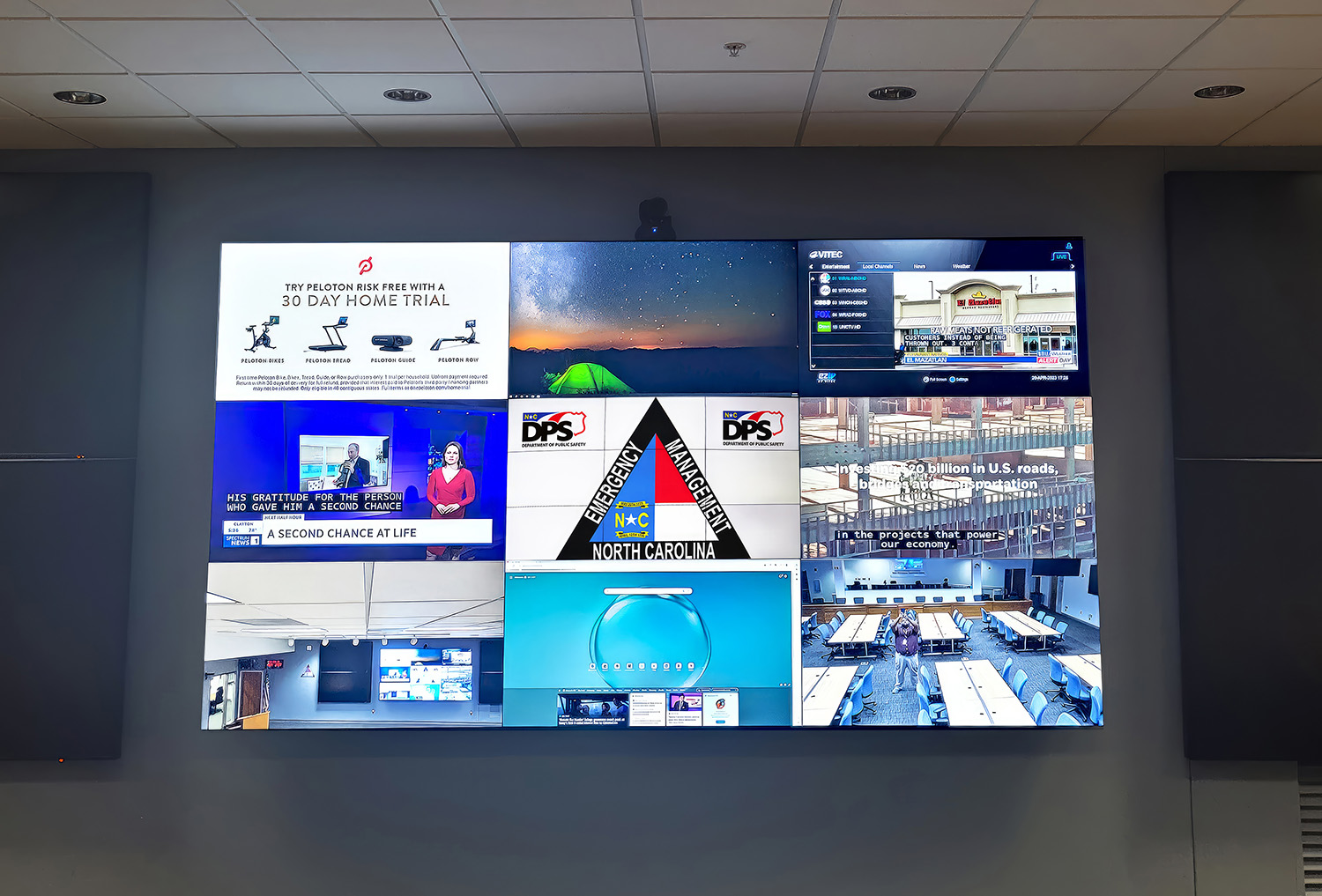 The North Carolina state officials immediately recognized the enhancements that enable easy, seamless content display within the Situation Room and throughout the EOC.