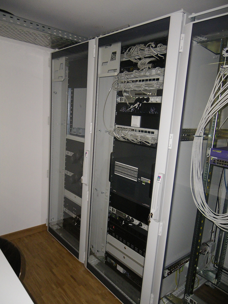 Rack-mounted AV equipment