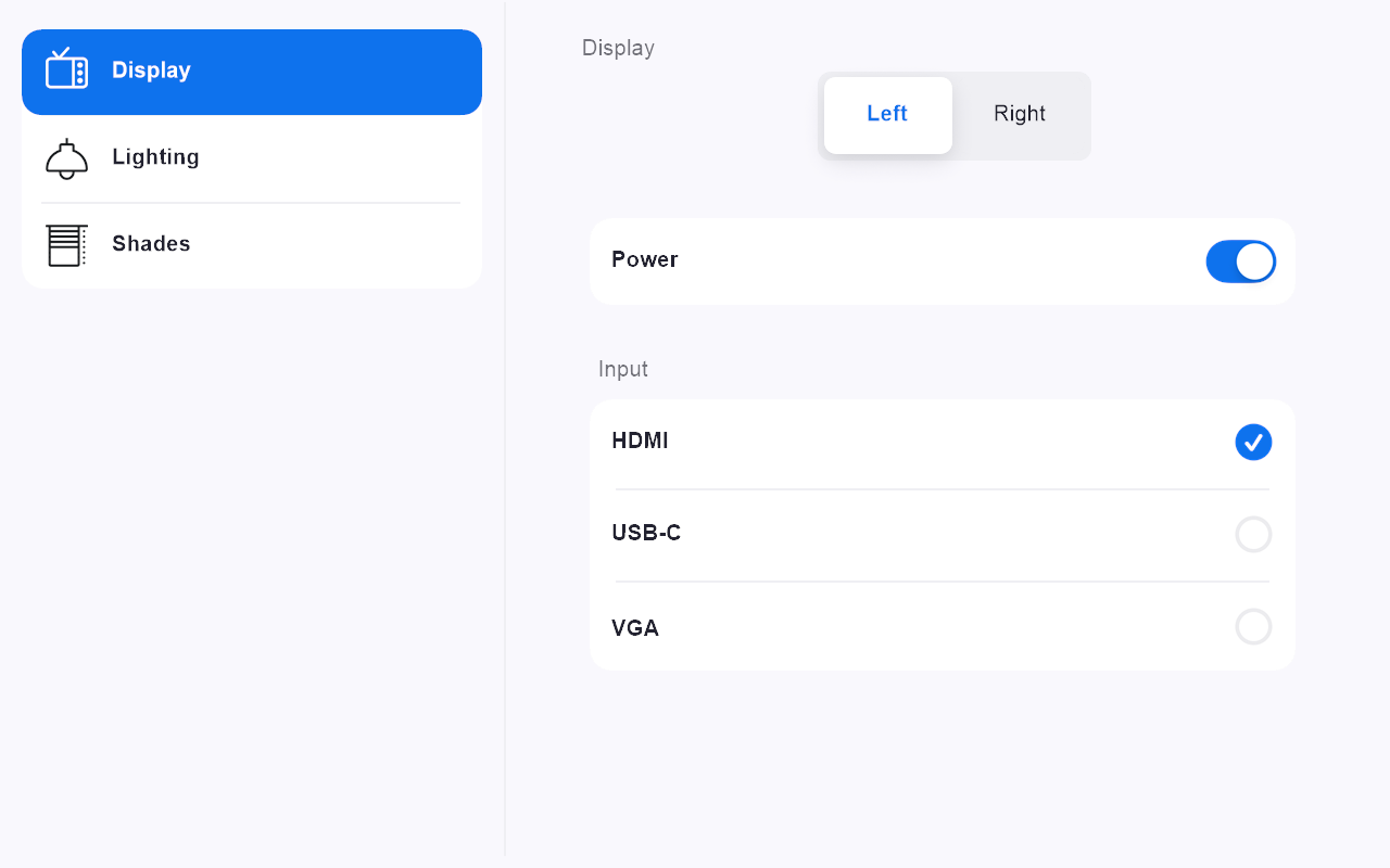 Extron Control Template for Zoom Rooms Controllers - Light Theme Display