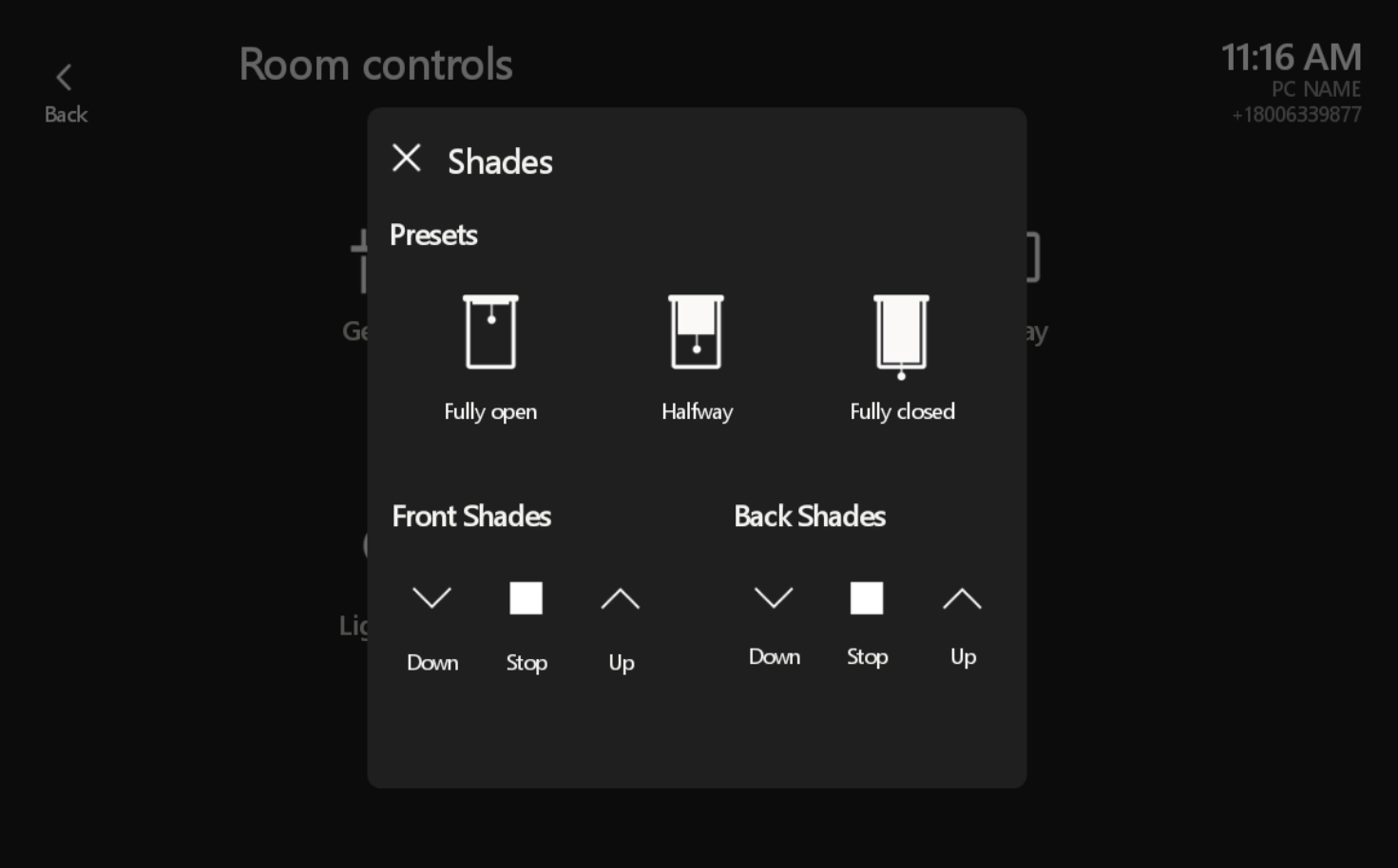 Microsoft Teams Rooms for Poly Touch Controller - Shades