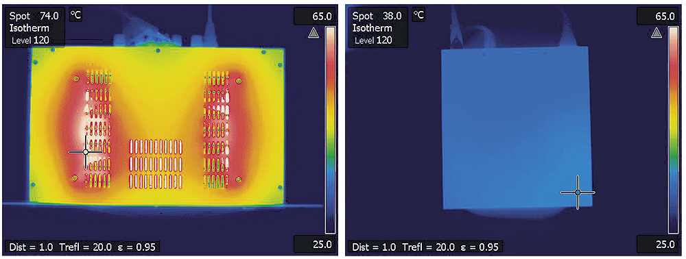 Extron energy efficient amplifiers run cool