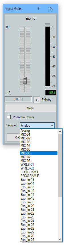 DMP 128 FlexPlus Input