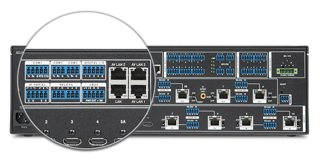 IPCP Pro rear panel diagram