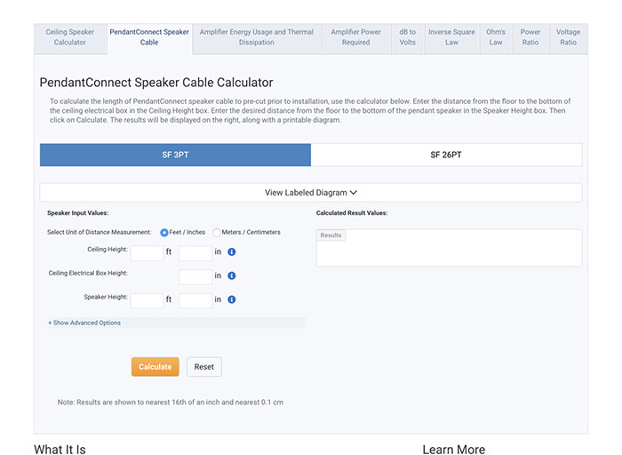 Audio Calculators