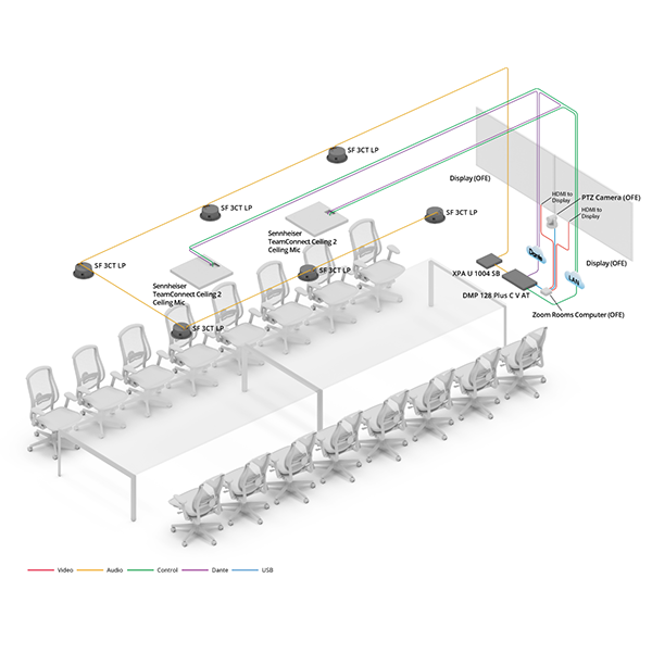 Extra Large Conference Room Diagram