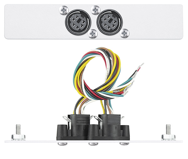 Two 6-pin Mini DIN Female to Bare Wires - Keyboard / Mouse