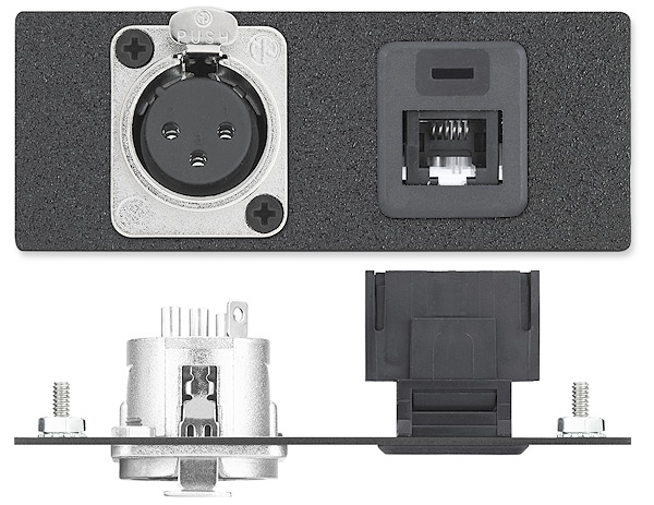 One XLR 3-pin Female to Solder Cups, One RJ-11 to Punch Down - Phone