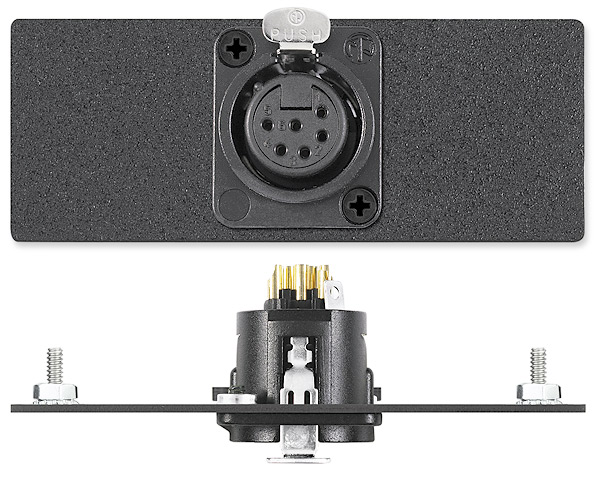 One XLR 6-pin Female to Solder Cups - Neutrik