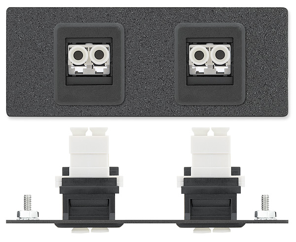 Two Fiber Duplex LC Female to Female Barrels