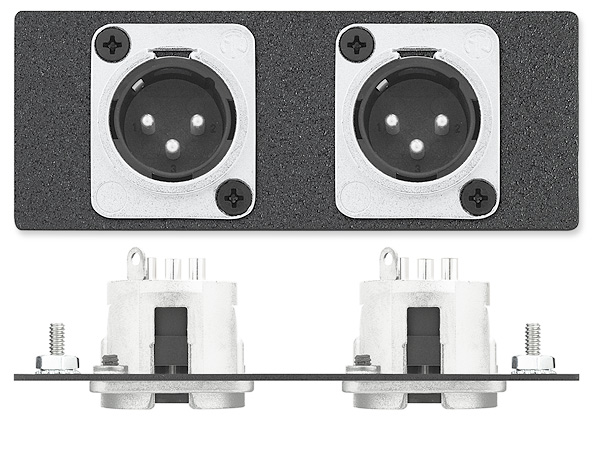 Two XLR 3-pin Male to Solder Cups - Neutrik