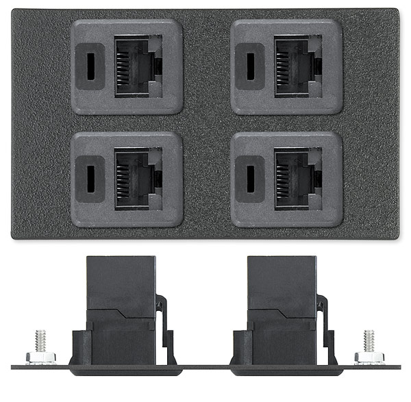 Four RJ-45 Female to Female Barrels - CAT 5e