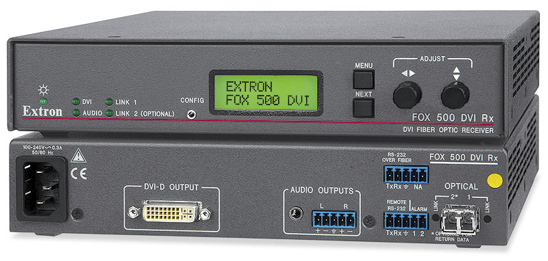 FOX 500 DVI Rx SM - Singlemode - Receiver