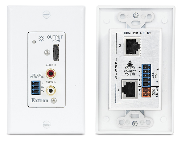 HDMI 201 A D Rx - Receiver - White