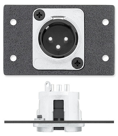 One XLR 3-pin Male to Solder Cups - Neutrik