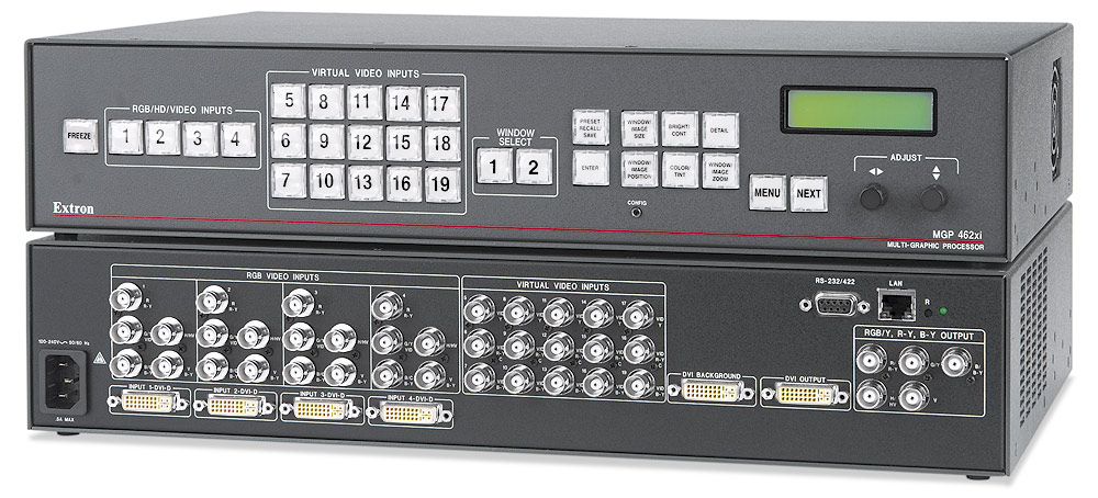 MGP 462xi DI - Two Windows, With 4 DVI Inputs