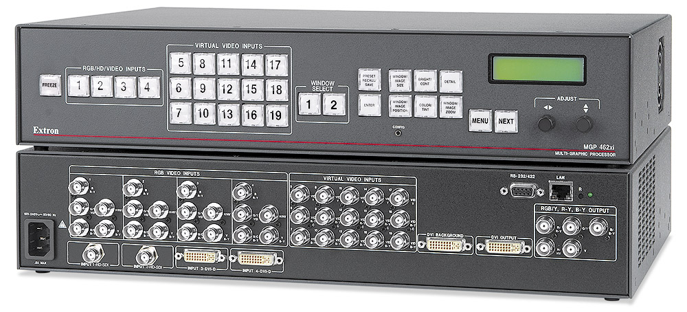 MGP 462xi HD-SDI - Two Windows, 2 HD-SDI & 2 DVI Inputs