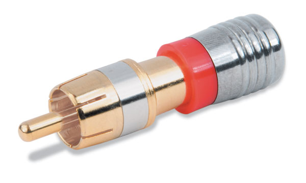 RCA Male Compression Connectors-Gold