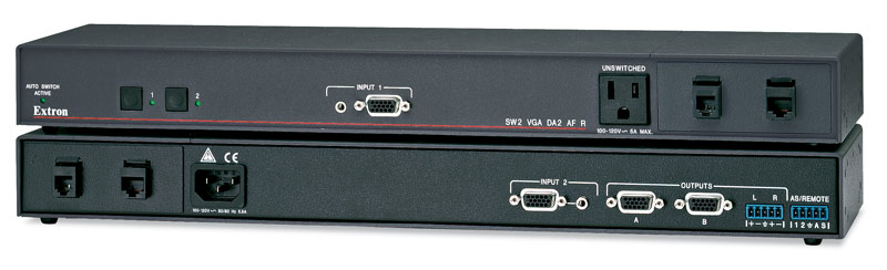 SW2 VGA DA2 AF R - 1U w/ Front & Rear Inputs