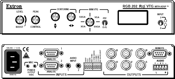 202 Rxi VTG Kit Panel Drawing